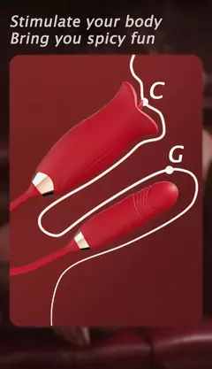Língua telescópica sucção vibrador feminino - loja online