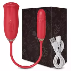 Língua telescópica sucção vibrador feminino