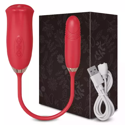 Língua telescópica sucção vibrador feminino