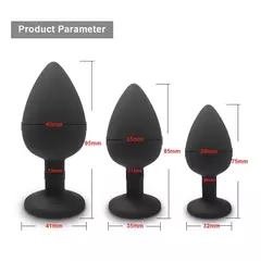 Plug vibrador em silicone macio - loja online