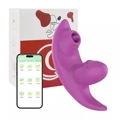 Vibrador sugador sem fio via Bluetooth - loja online