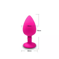 Plug vibrador em silicone macio - loja online
