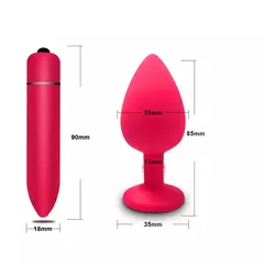 Plug vibrador em silicone macio na internet