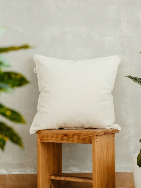 Almohadon Tusor 50x50 - Blanco