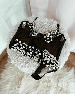 SET CORSET HEART AZUL (XL/XXL) - comprar online