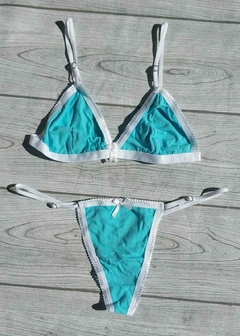 CONJUNTO DE ALGODÓN TURQUESA (T85)