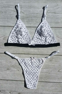 CONJUNTO DE ALGODÓN CORAZONES (T 90)