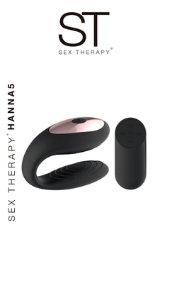"HANNAH 5" DOBLE ESTIMULADOR - VIBRADOR PARA PAREJAS (CONTROL INALÁMBRICO)