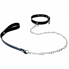 COLLAR CON CADENA REGULABLES NEGRO - comprar online