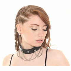 COLLAR-CHOKER CON CADENAS