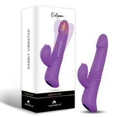 RABBIT VIBRATOR ECLIPSE - CALOR Y MOVIMIENTO - INSTINTOS SEXSHOP