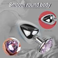 SET X3 HEART STEEL ANAL PLUGS - tienda online