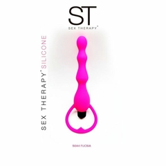 VARA ANAL CON VIBRO FUCSIA