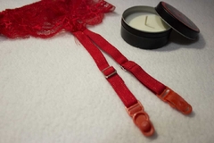 PORTA LIGAS DE ENCAJE (ROJO) - comprar online
