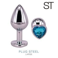 PLUG STEEL - LARGE - CELESTE