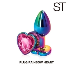 HEART RAINBOW PLUG - MEDIUM
