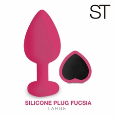 ST - SILICONE PLUG FUCSIA LARGE