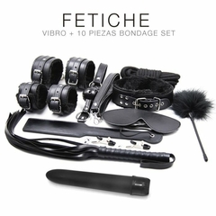ST - VIBRO + KIT BDSM 10 PIEZAS