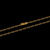 Corrente Cadeado Alongada com Pingente Cavalo (2mm) - 70cm - Banhado a Ouro 18K na internet