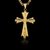 Pingente Cruz Jerusalem - 3x2cm - Banhado a Ouro 18K