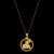 Corrente Veneziana com Pingente Medalha de São Jorge Vazado (0,8mm) - 70cm - Banhado a Ouro 18K - comprar online