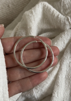 Argollas Tubo - 3,5 cm