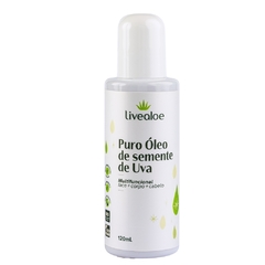 óleo semente de uva puro 120 ml - live aloe