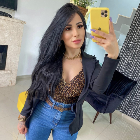 Blazer neopreme/poliamida preto