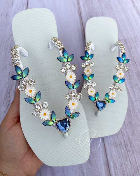 Square branca margarida azul boreal