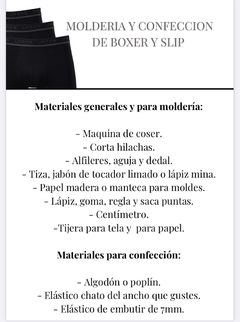 Workshop virtual de molderia y confeccion de boxer - comprar online