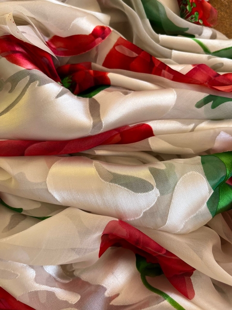 Gasa de seda natural - CORTE: 1,40 mts x 1,12 mts