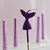 Vela cola de sirena violeta - comprar online