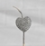Vela corazón plata - comprar online