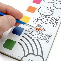 BLOCO DE COLORIR COM AQUARELA HELLO KITTY na internet