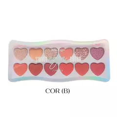 Paleta de sombras sweet eye color 12 cores - Belle Angel na internet