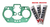 Junta Do Meio Para Carburador Webe 40/44 Idf