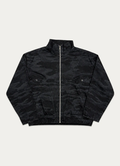 CAMPERA BOMBER BLACK MILITAR