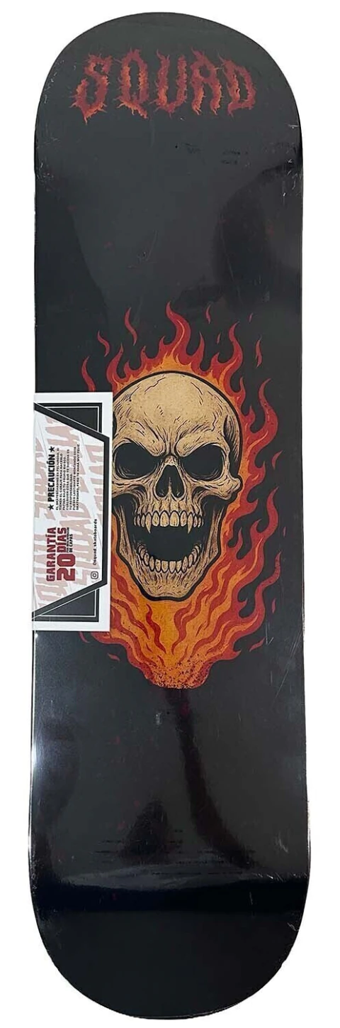 TABLA SQUAD CALAVERA FLAMAS + LIJA