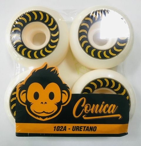 RUEDAS MONK CONICA BANANAS AMARILLO Y NEGRO