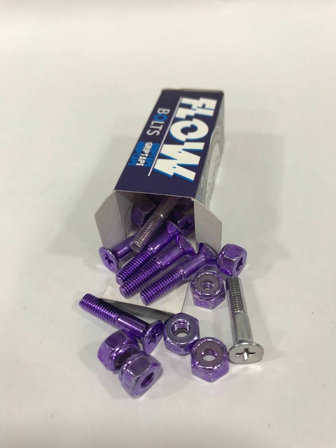 TORNILLOS FLOW MORADO CROMADO