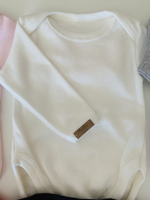 Body Malibu Manga larga liso Art 507 - Blanco