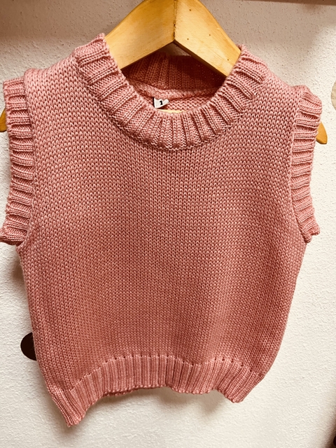 Chaleco Cuello Redondo Art 541 Rosa Viejo