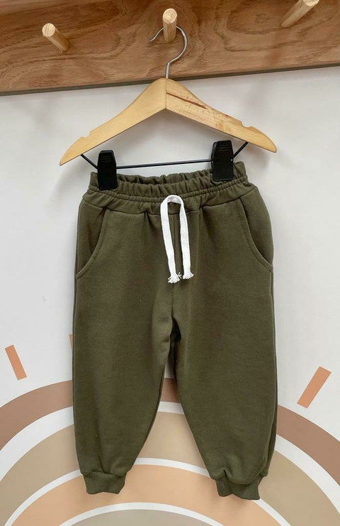 Pantalón Rustico bebe Liso Art 559 Verde musgo
