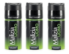 Desodorante Malizia Uomo Vetyver Eau de Toilette 150ml - Malizia - comprar online