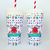 Vasitos ecológicos personalizados + sorbetes x10 u - Contumania