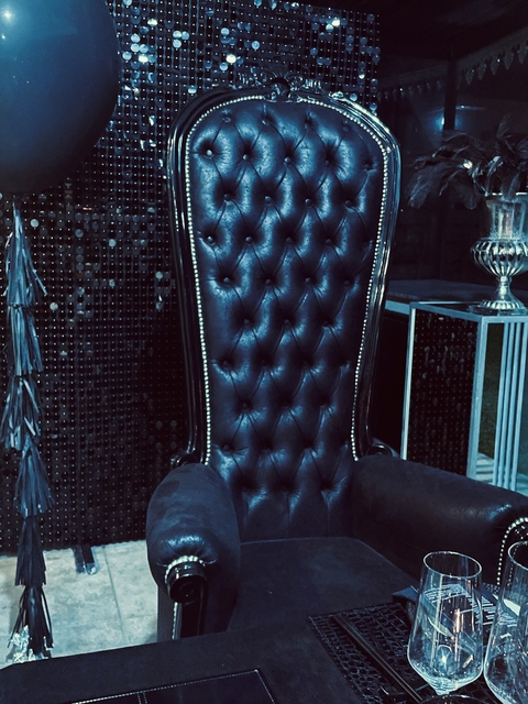 Sillon Alto de estilo Negro