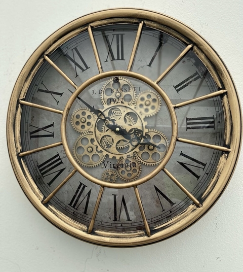 Reloj de Pared 47cm Virginia OLD Gold