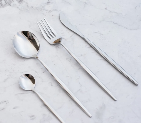 Set Cubiertos Aurora Silver x 24 piezas - comprar online
