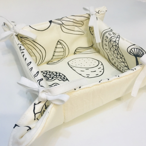 Panera Diseños Estampado + Liso Reversible