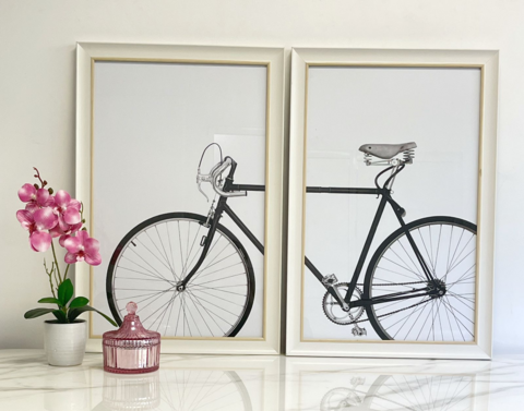 CUADRO MARCO MADERA - BICICLETA